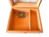 Humidor 40 szál szivar részére, cédrusfa, üvegtető, kristályos párásító, külső h