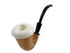 Tajtékpipa Calabash Mahagony XXL 9mm Sherlock